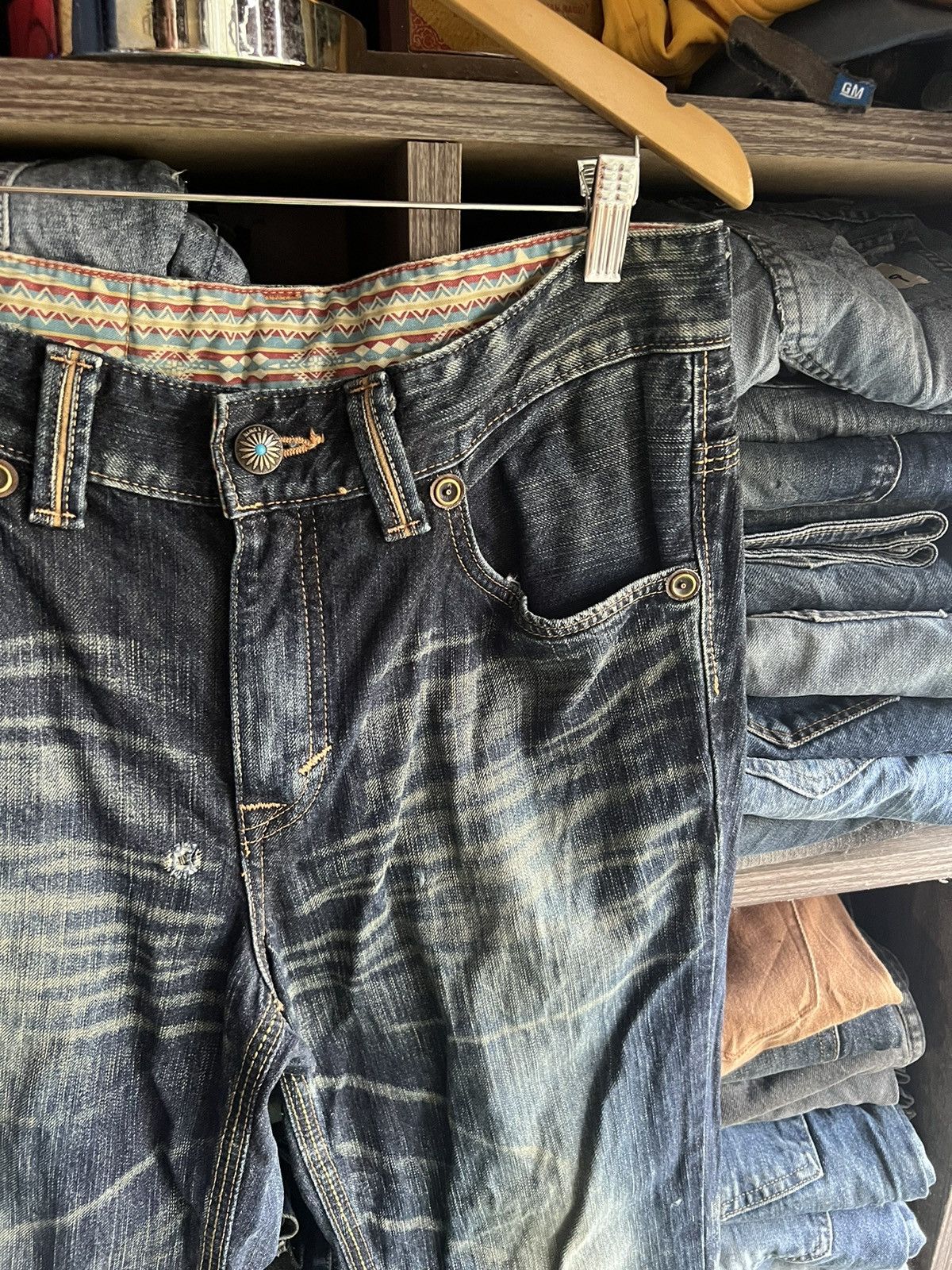 Edwin 🔥Flared Edwin Exclusive Vintage Distressed Denim Size US 33 - 11 Thumbnail