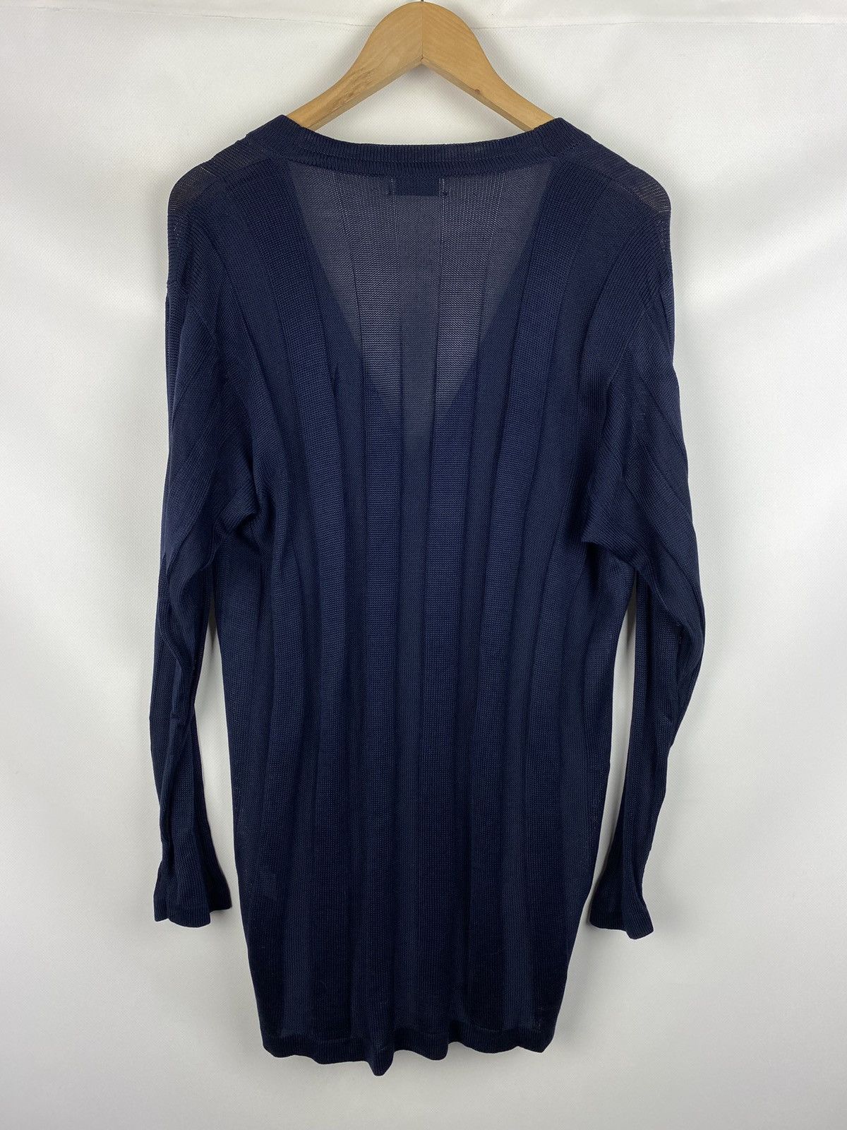 Dries Van Noten Dries Van Noten ladies silk cardigan sweater size 42 navy Size M / US 6-8 / IT 42-44 - 13 Thumbnail