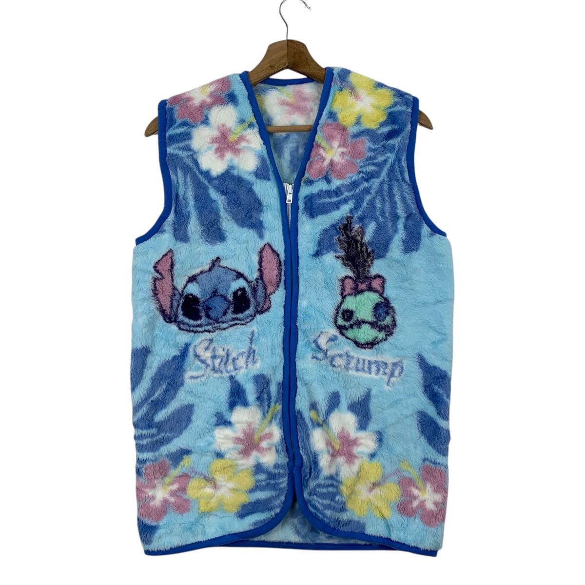 Disney × Stitch's Jeans LILO & STITCH Disney Cartoon Fullprint Vest Jacket Sleeveles Size US S / EU 44-46 / 1 - 1 Thumbnail