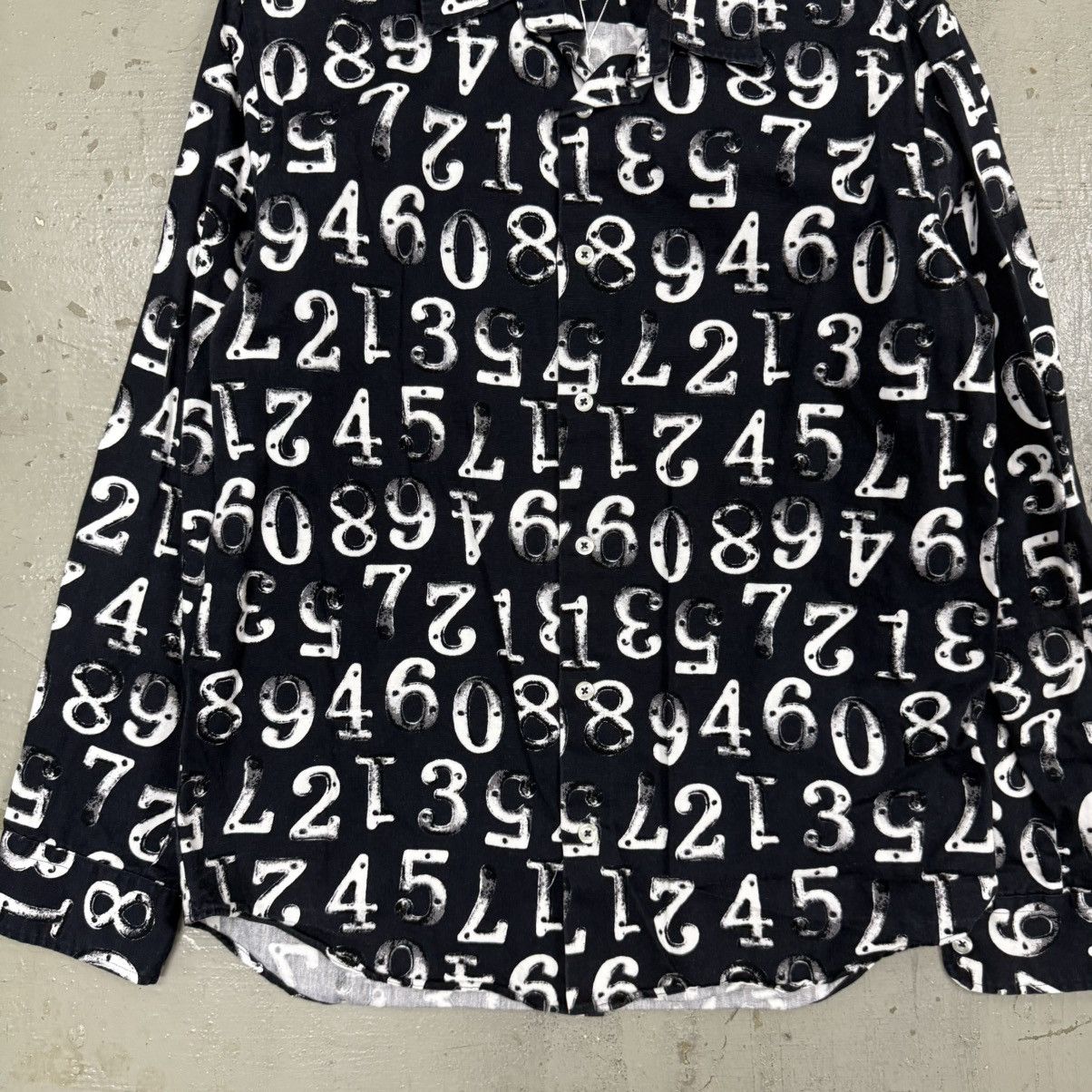 Japanese Brand Garcon Wave Homme Deux Margiela Style Number Button Up Shirt Size US M / EU 48-50 / 2 - 2 Thumbnail