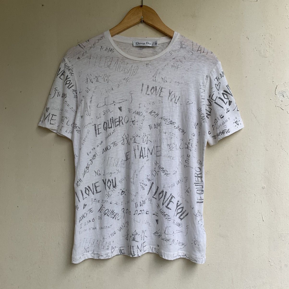 Dior Dior White Valentine’s Day T-Shirt Series Size US S / EU 44-46 / 1 - 1 Thumbnail
