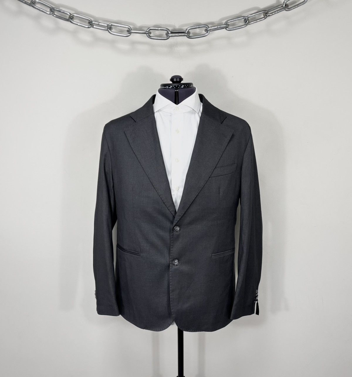 Other Linea Sartoriale Men’s Grey Super 150s Wool Blazer Jacket Size 42R - 1 Thumbnail