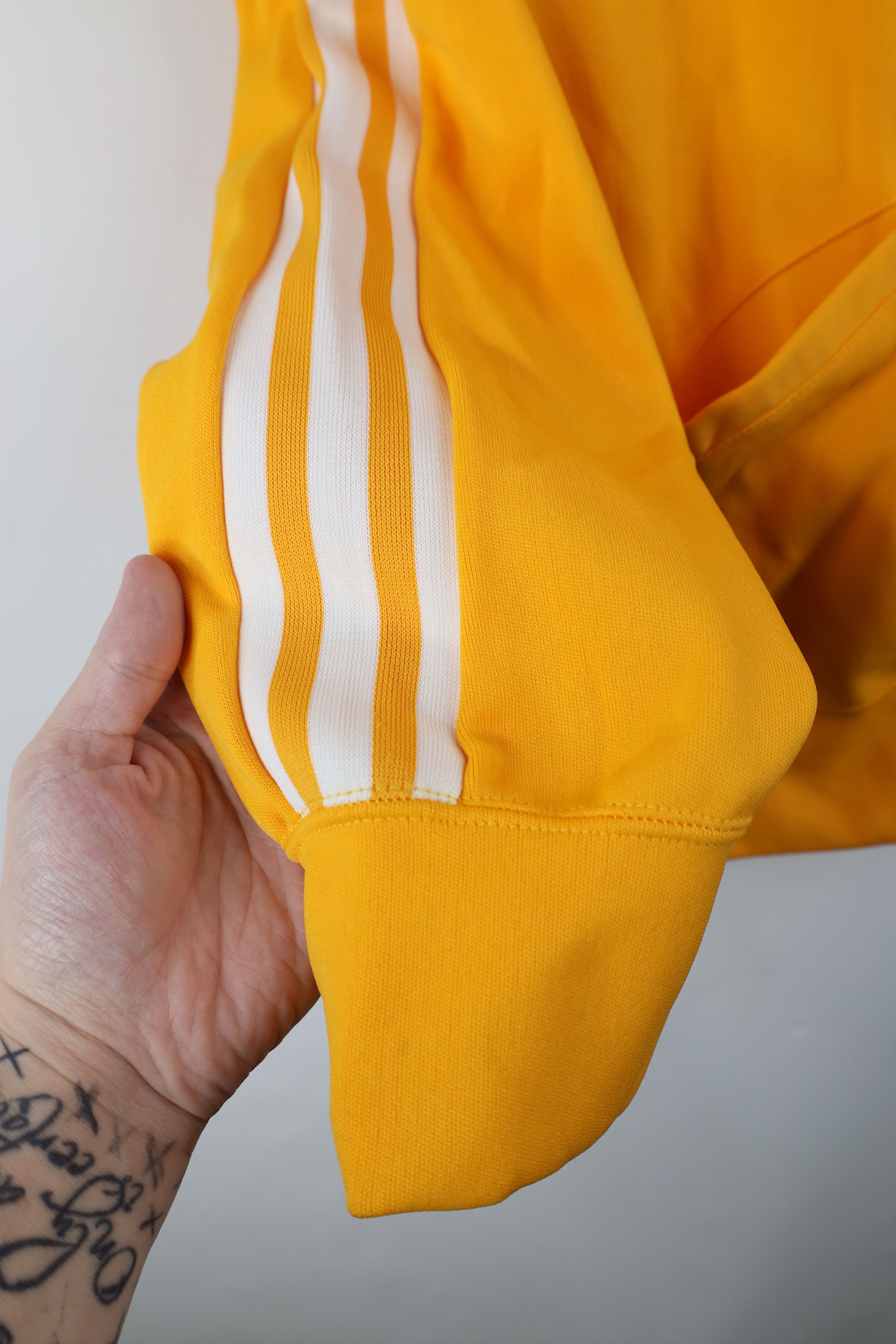 Vintage Vintage 70s Streetwear Striped Warm Up Track Jacket Yellow Size US M / EU 48-50 / 2 - 8 Thumbnail