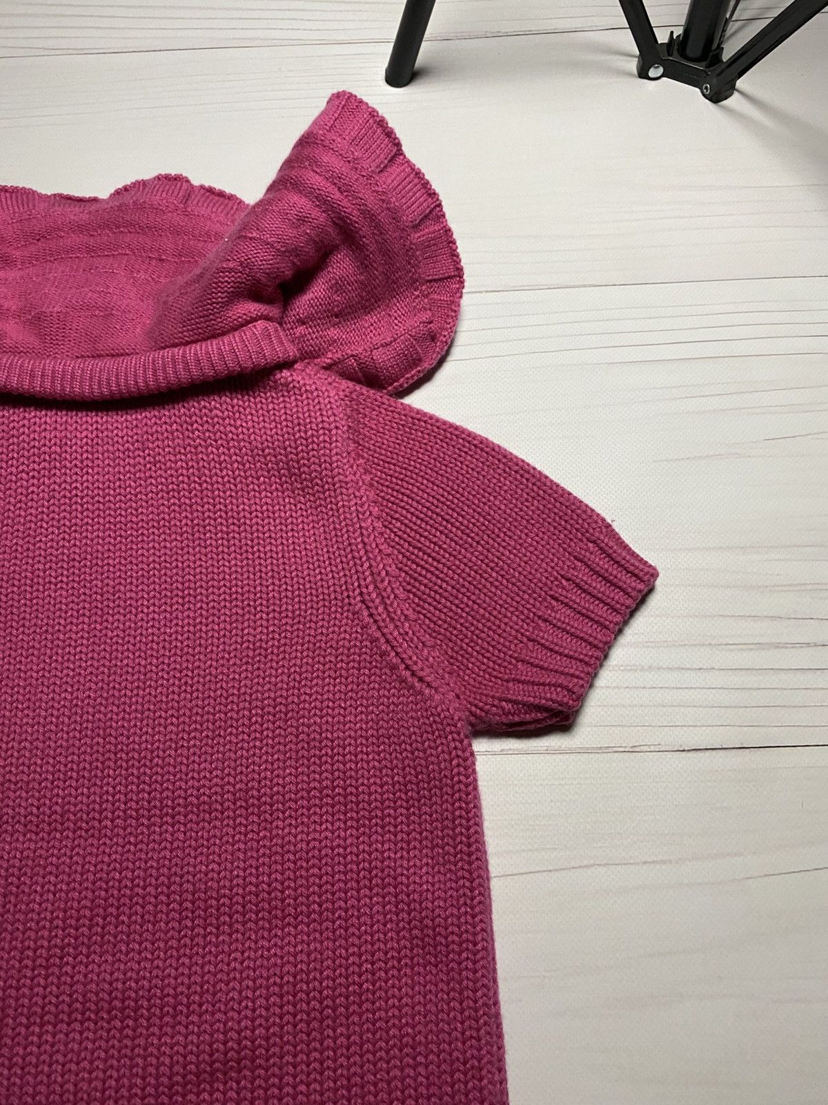 Prada Vintage Prada Virgin Wool Ruffle Knit short sleeve Sweater Size XS / US 0-2 / IT 36-38 - 14 Thumbnail