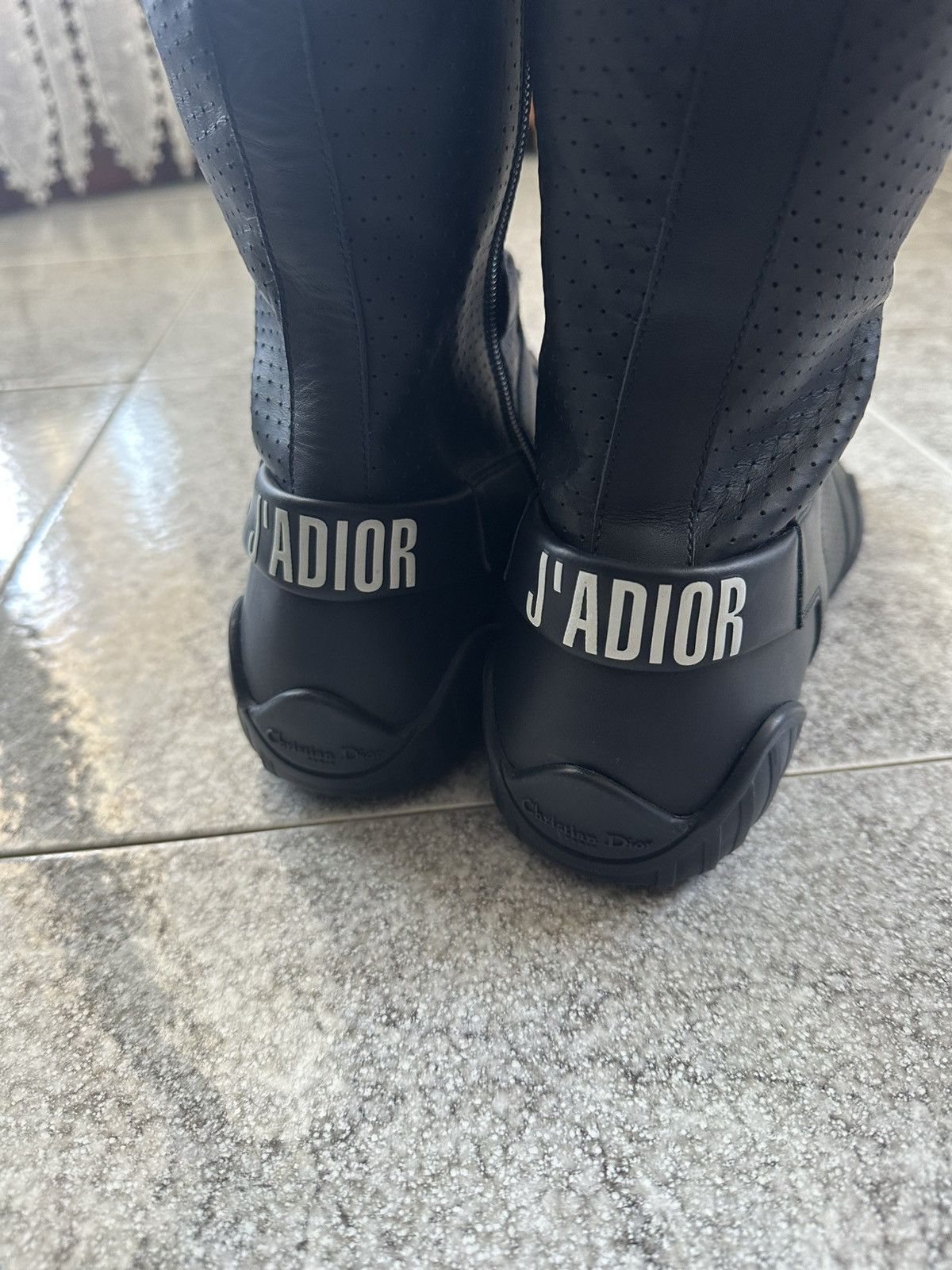 Dior SS 2017 Christian Dior “J’Adior” D-Fence Leather Boots Size US 11 / IT 41 - 19 Thumbnail