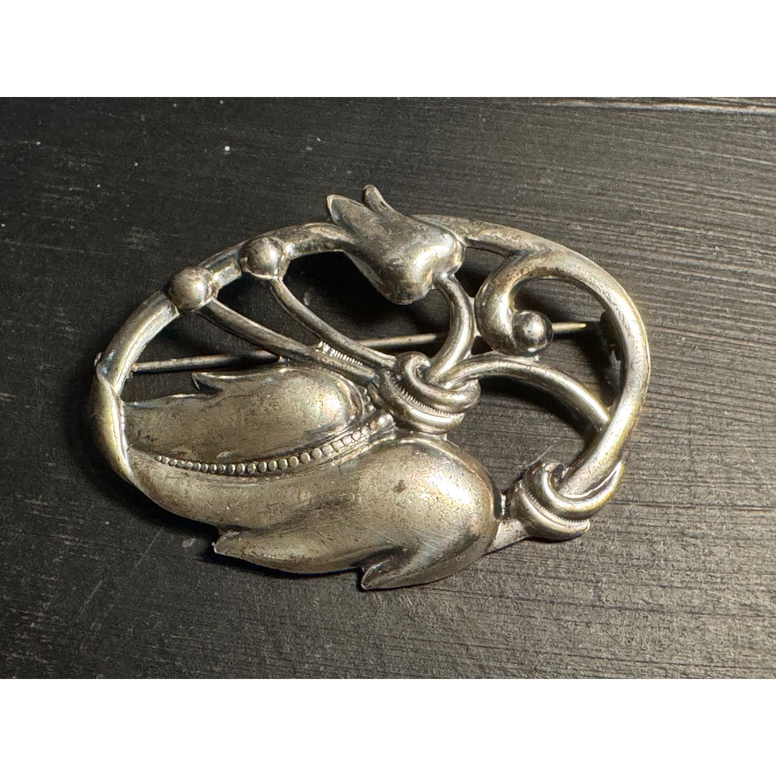 Other Vintage Sterling Art Nouveau Brooch (Lots of Patina) Size ONE SIZE - 1 Thumbnail