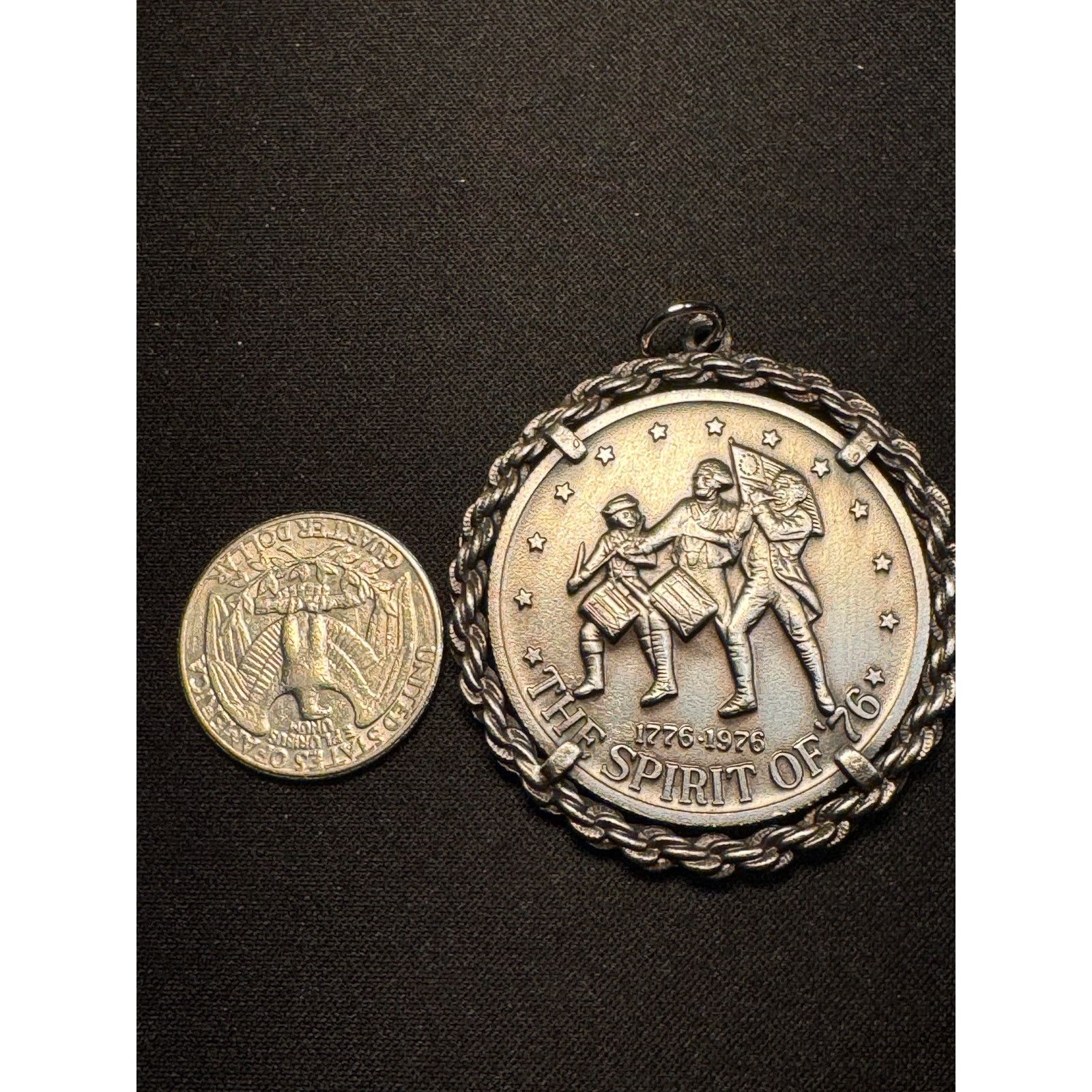 Other Spirit of 76 Bicentennial Medal 200 Anniversary Coin Pendant Size ONE SIZE - 3 Thumbnail