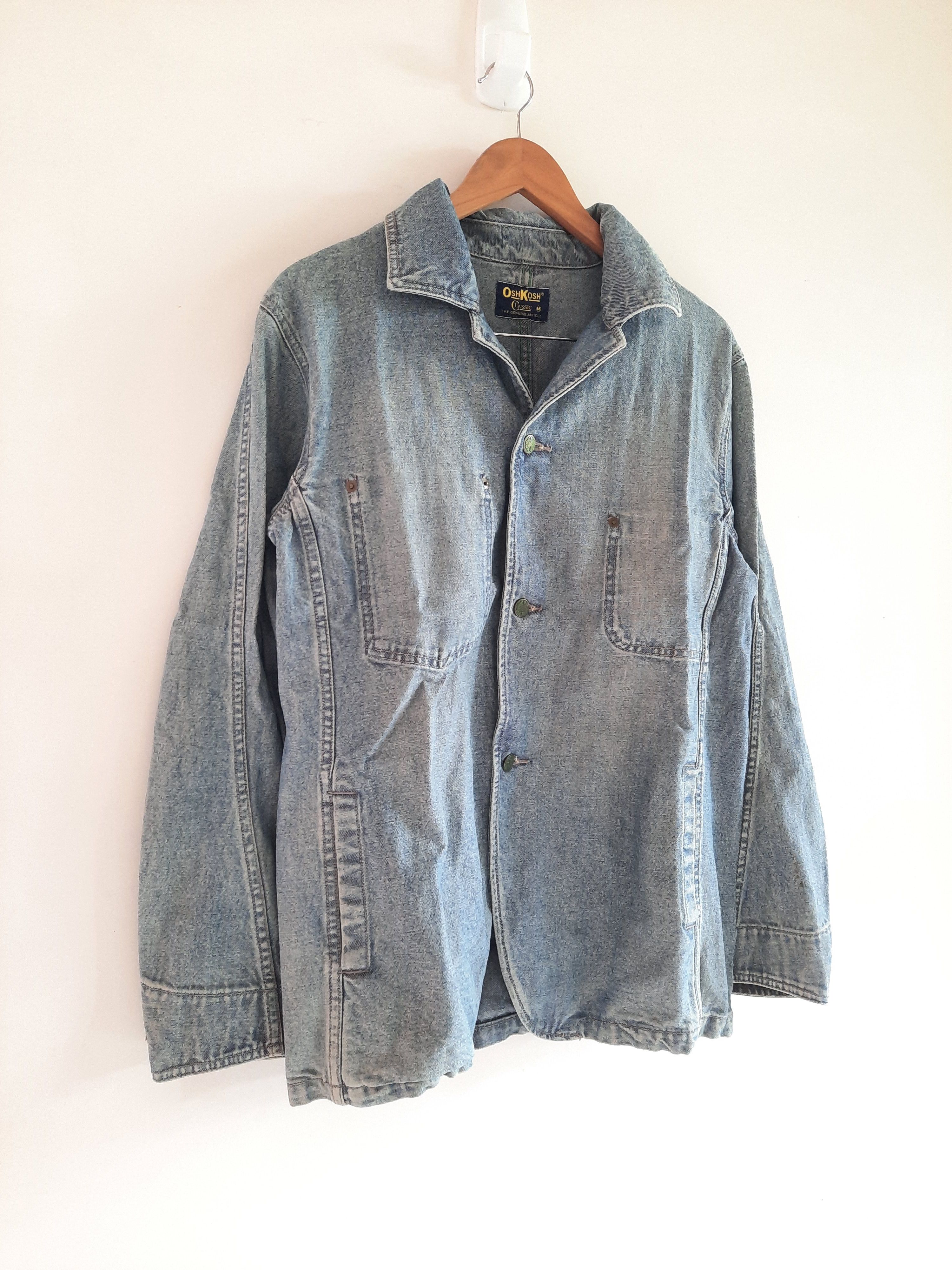 Oshkosh × Vintage Vintage OshKosh Chore Denim Jacket Size US M / EU 48-50 / 2 - 2 Thumbnail