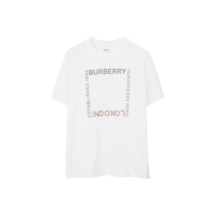 Burberry Burberry SS22 Cotton Square Print T-shirt 0079 Size M / US 6-8 / IT 42-44 - 1 Thumbnail