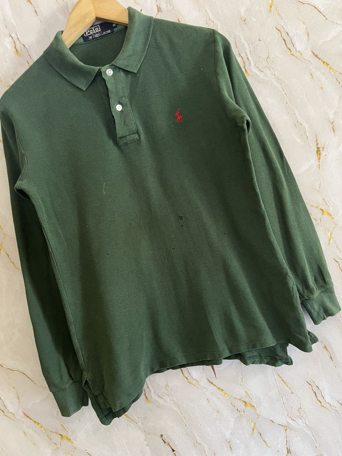 Polo Ralph Lauren Polo Ralph Lauren Long Sleeve Collar T-Shirt – Small Logo Size US M / EU 48-50 / 2 - 3 Thumbnail