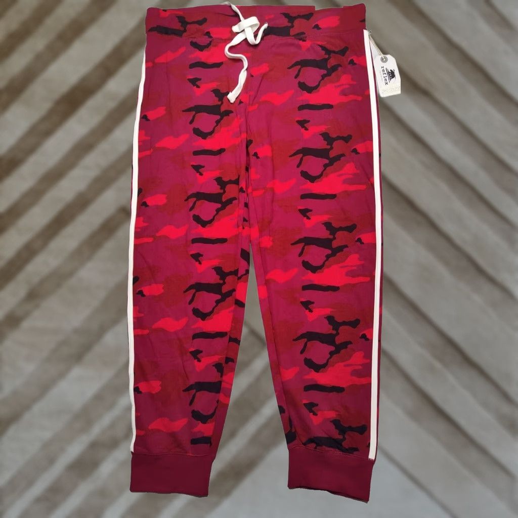 Vintage REFLEX Of California Women 3XL Red Camo Pull-On Jogger Sweatpants NEW Size 40" / US 18 - 1 Thumbnail