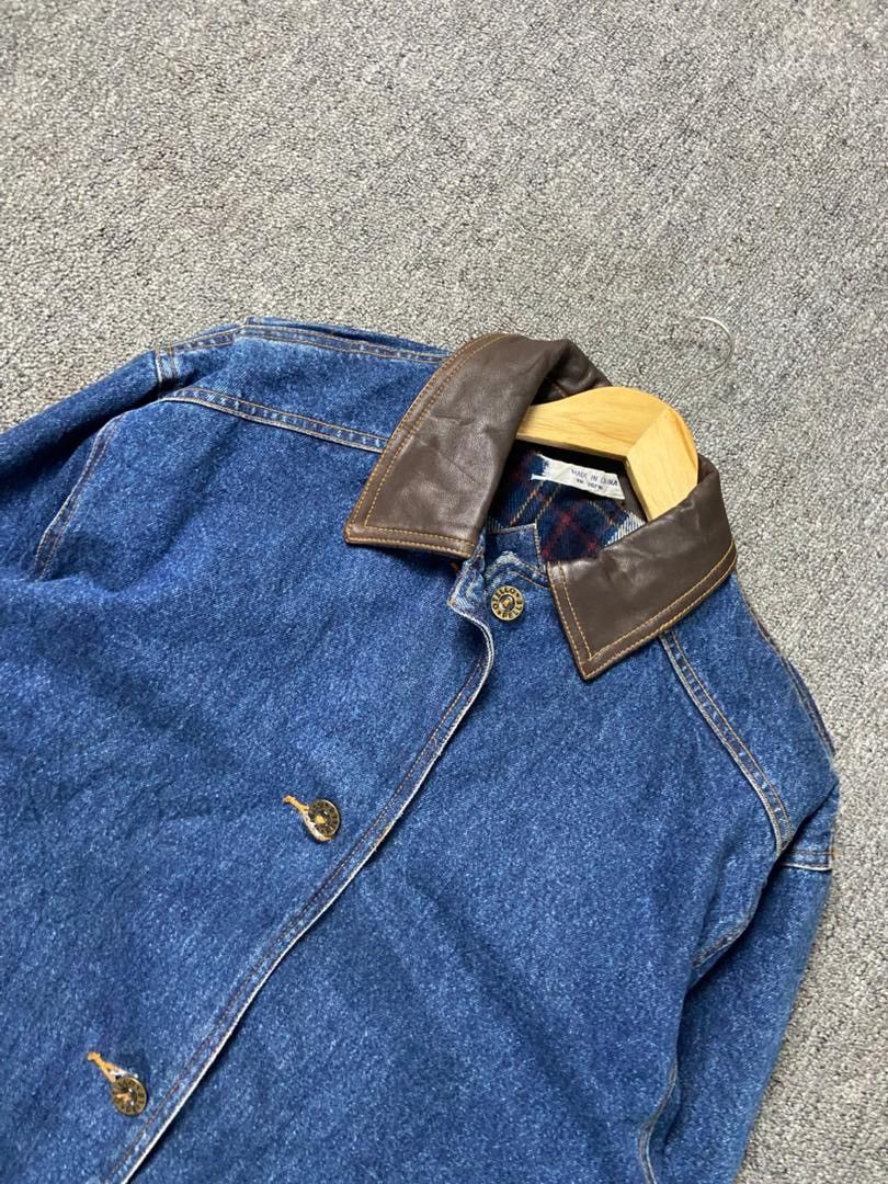 Japanese Brand Vintage OTELLO PELLE Denim Jacket (192) Size US S / EU 44-46 / 1 - 10 Thumbnail