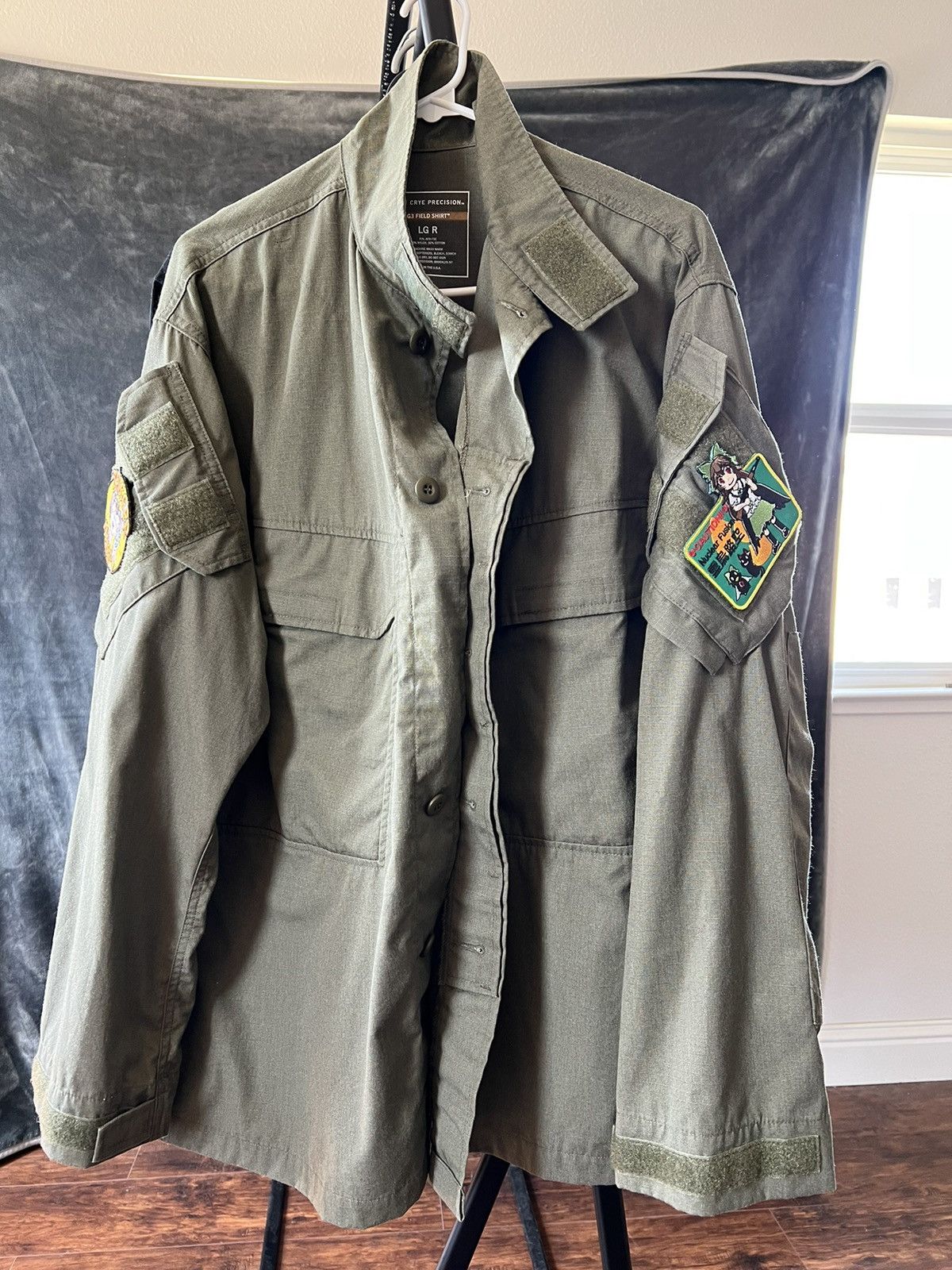 image of Military x Vintage Crye Field Shirt in Green, Men's (Size Large)