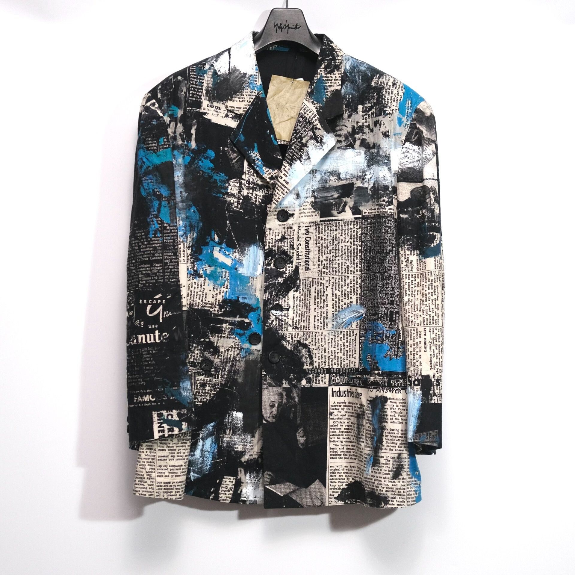 Yohji Yamamoto Yohji Yamamoto 22SS Blue Paper Suit Size US M / EU 48-50 / 2 - 1 Thumbnail