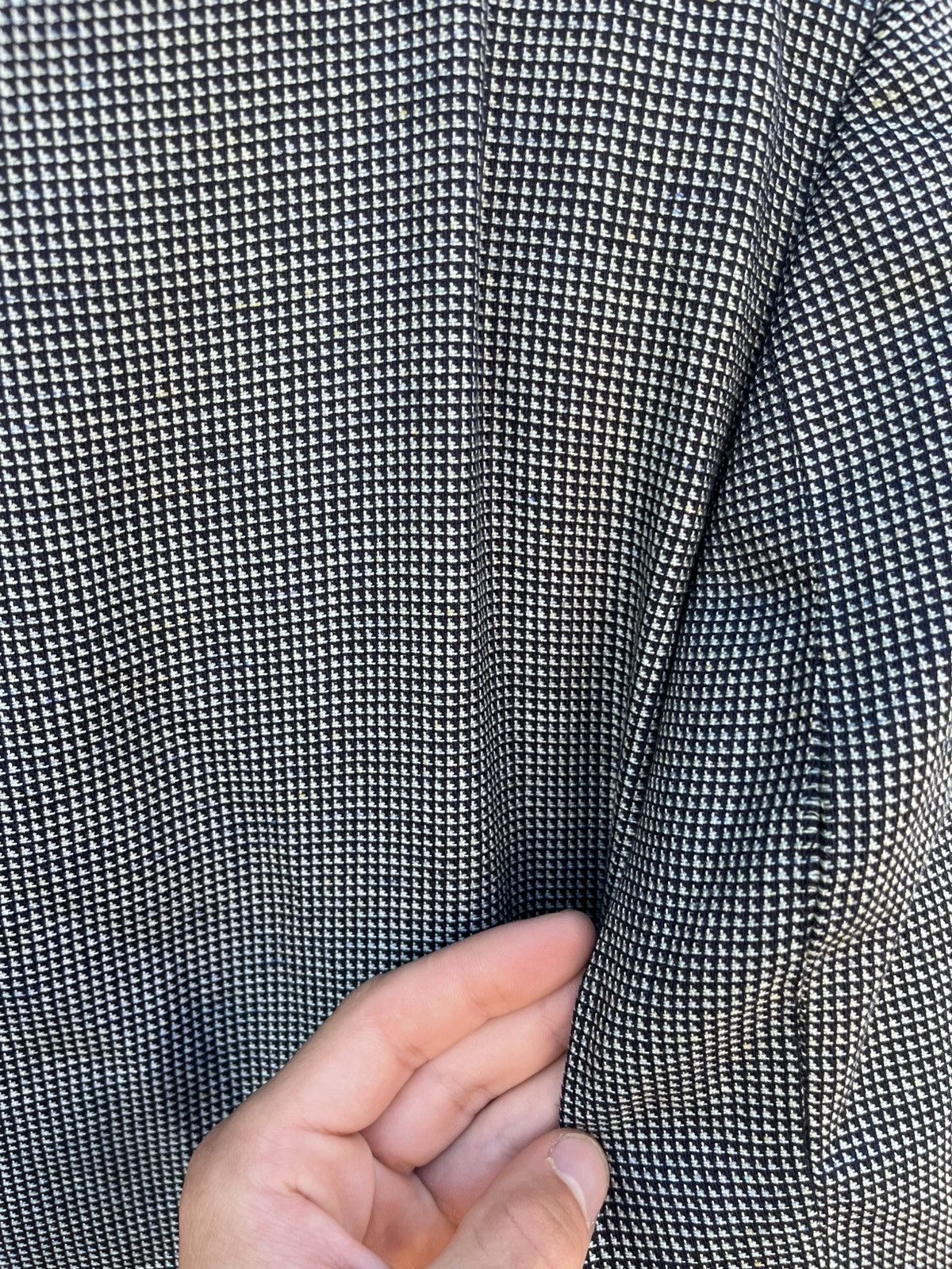 Versace Versace Silk Blazer Houndstooth Jacket 54R Luxury Designer Size 44R - 21 Thumbnail