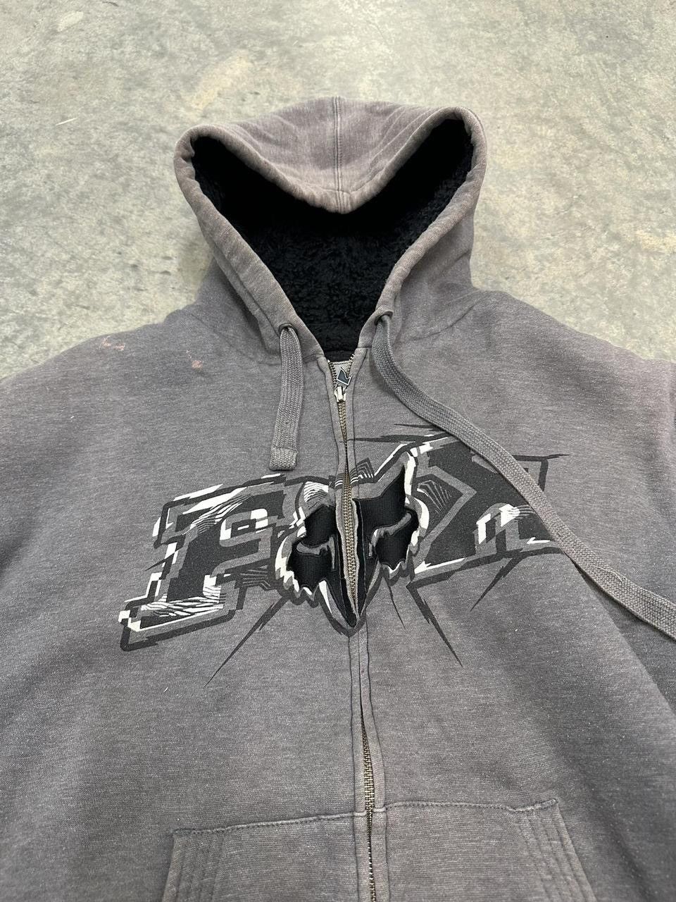 Fox Racing Vintage Y2K Fox Racing Full Zip Fur Hoodie Size XXL Size US XXL / EU 58 / 5 - 2 Thumbnail