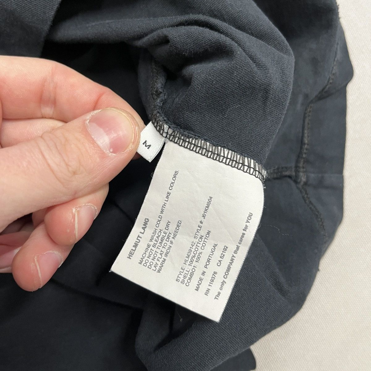 Helmut Lang Helmut Lang Logo Black Tee Size US M / EU 48-50 / 2 - 5 Thumbnail