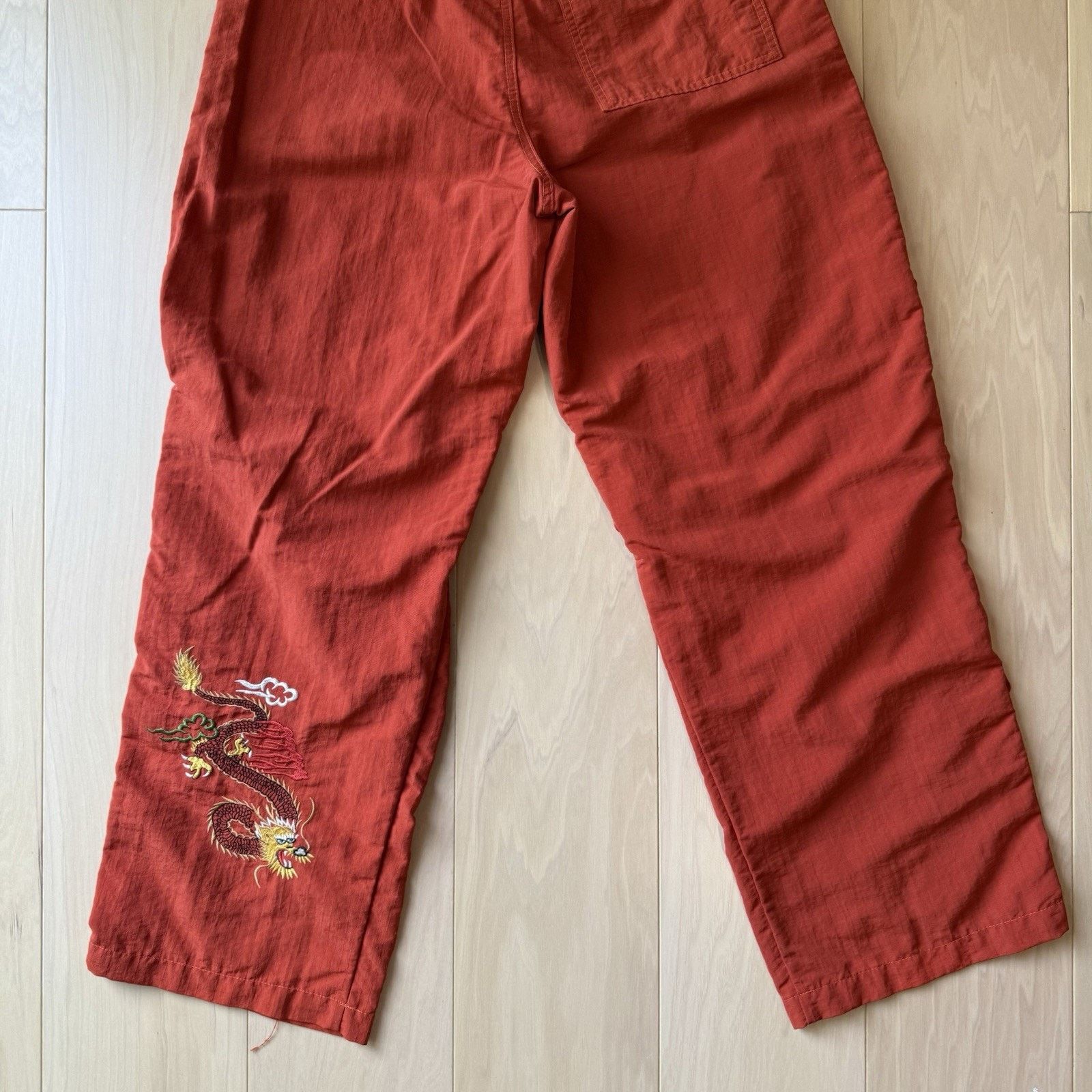 Vintage Vintage Dragon Cargo Pants 28 Orange Red Y2K Baggy TagRag Size US 28 / EU 44 - 7 Thumbnail