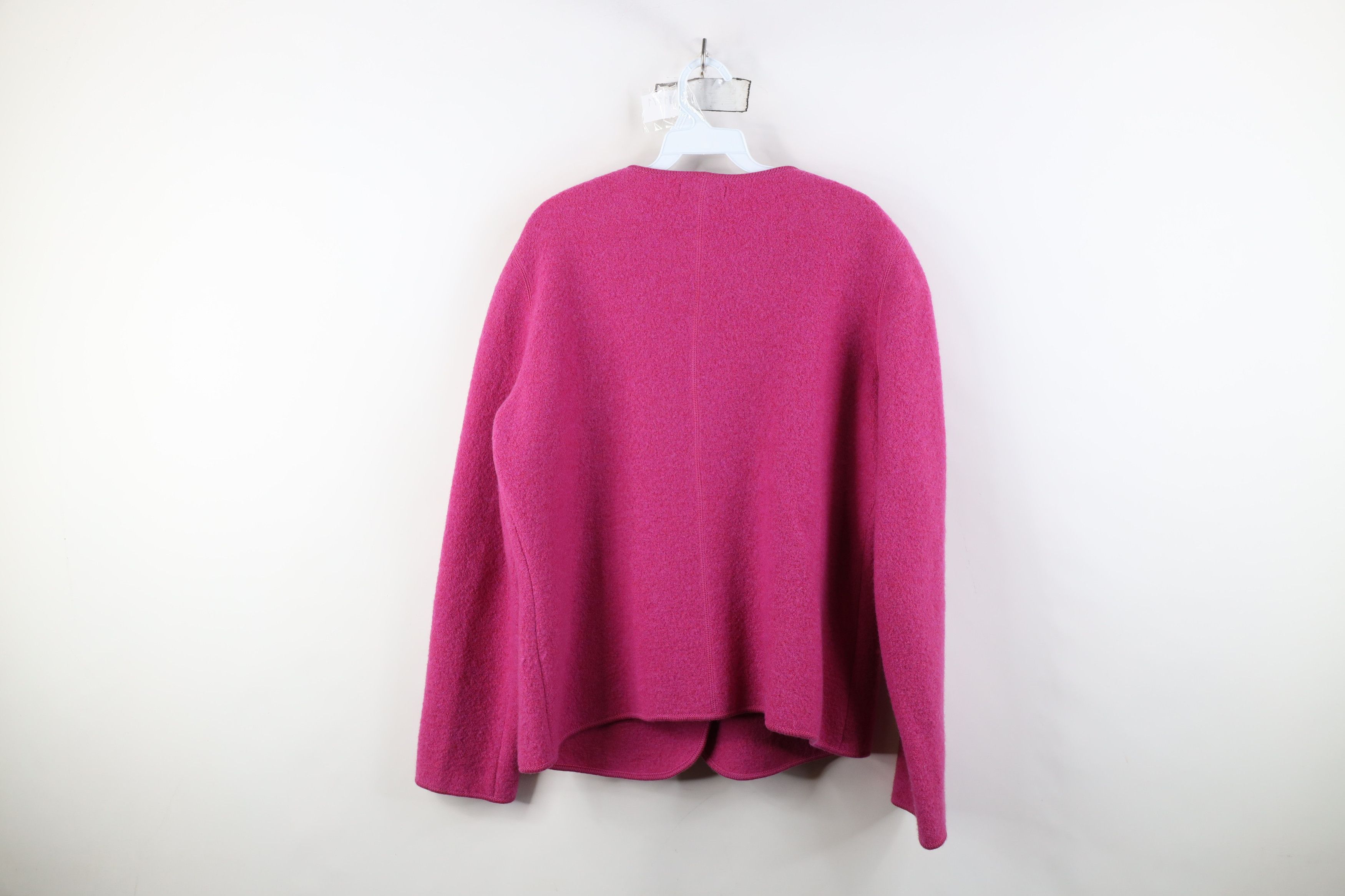 Lands' End Vintage Lands End Wool Button Blazer Sweater Jacket Jac Pink Size XL / US 12-14 / IT 48-50 - 11 Thumbnail