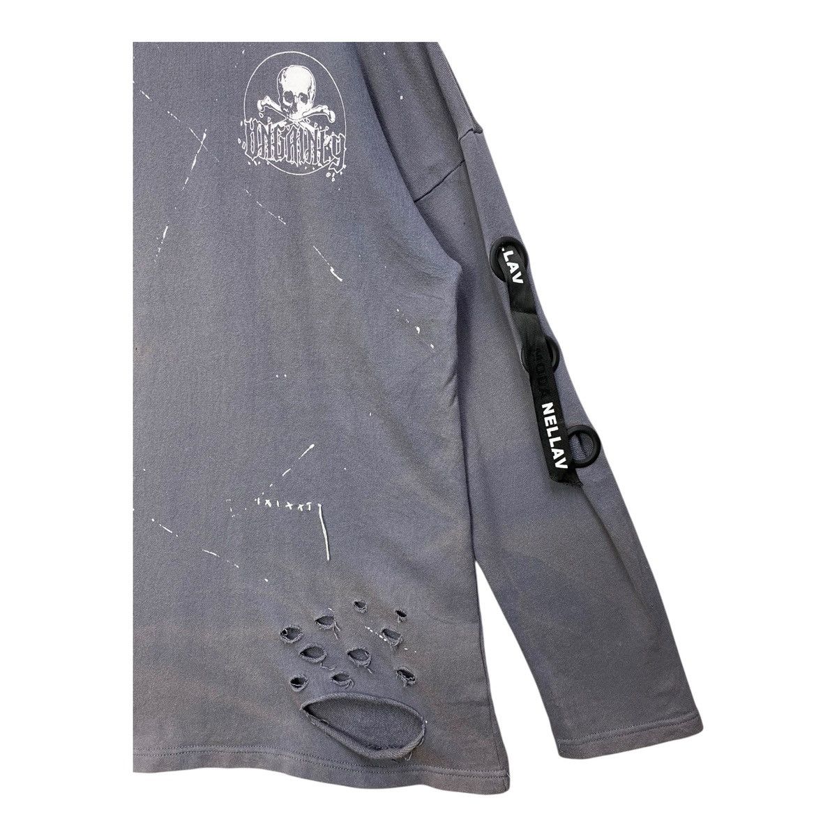 Japanese Brand Tide Card Log Distressed Sweatshirt Sun Faded Size XXL Size US XXL / EU 58 / 5 - 2 Thumbnail