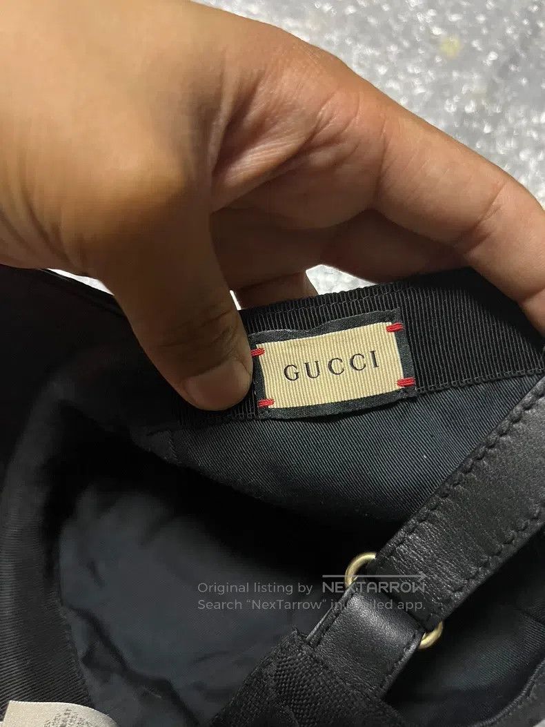 Gucci Gucci Women's and men's canvas baseball caps with striped Size ONE SIZE - 5 Thumbnail