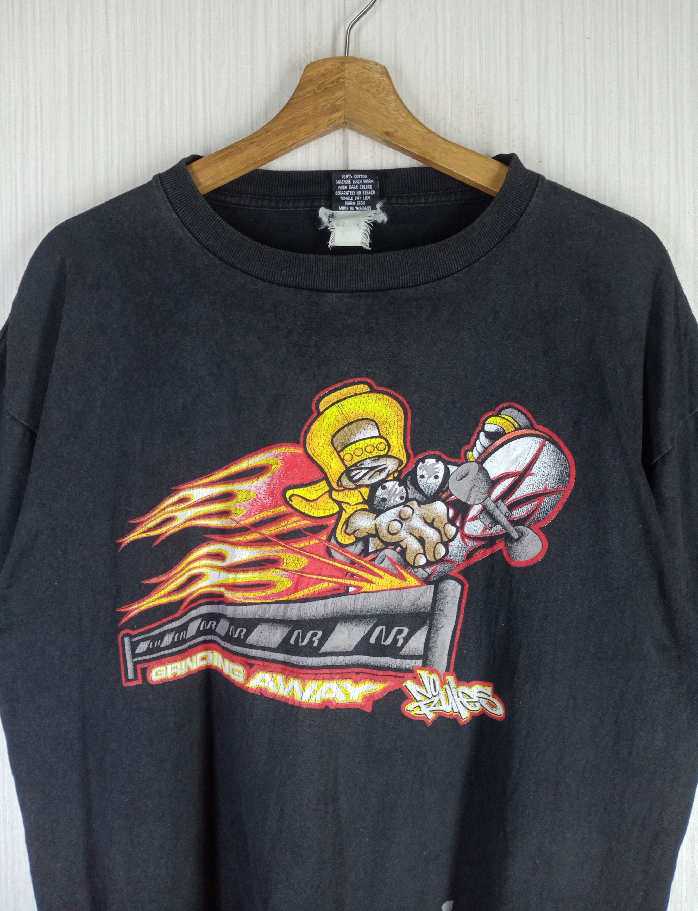 Shorty's Skateboards Rare Vintage No Rules Grinding Away Skateboarding Tshirt Size US L / EU 52-54 / 3 - 2 Thumbnail