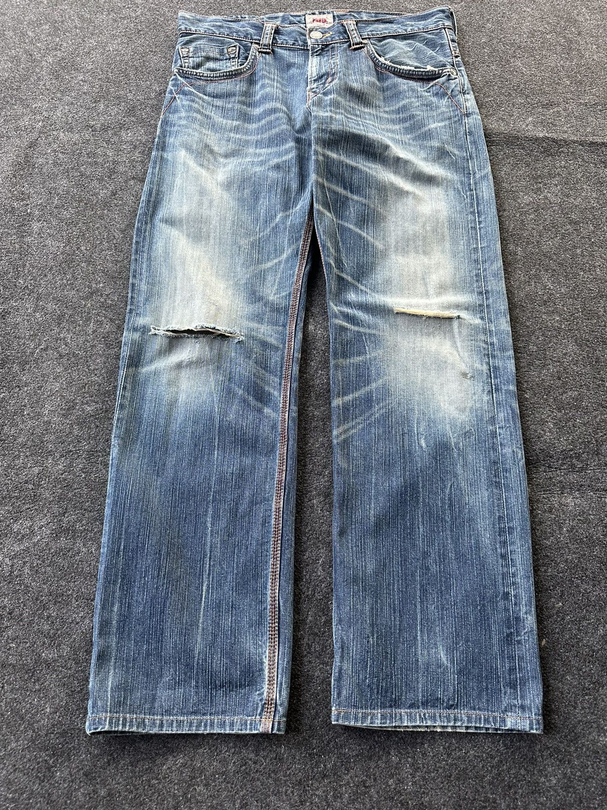 Edwin Edwin Exclusive Vintage Faded Washed Distressed Denim D187 Size US 34 / EU 50 - 3 Thumbnail