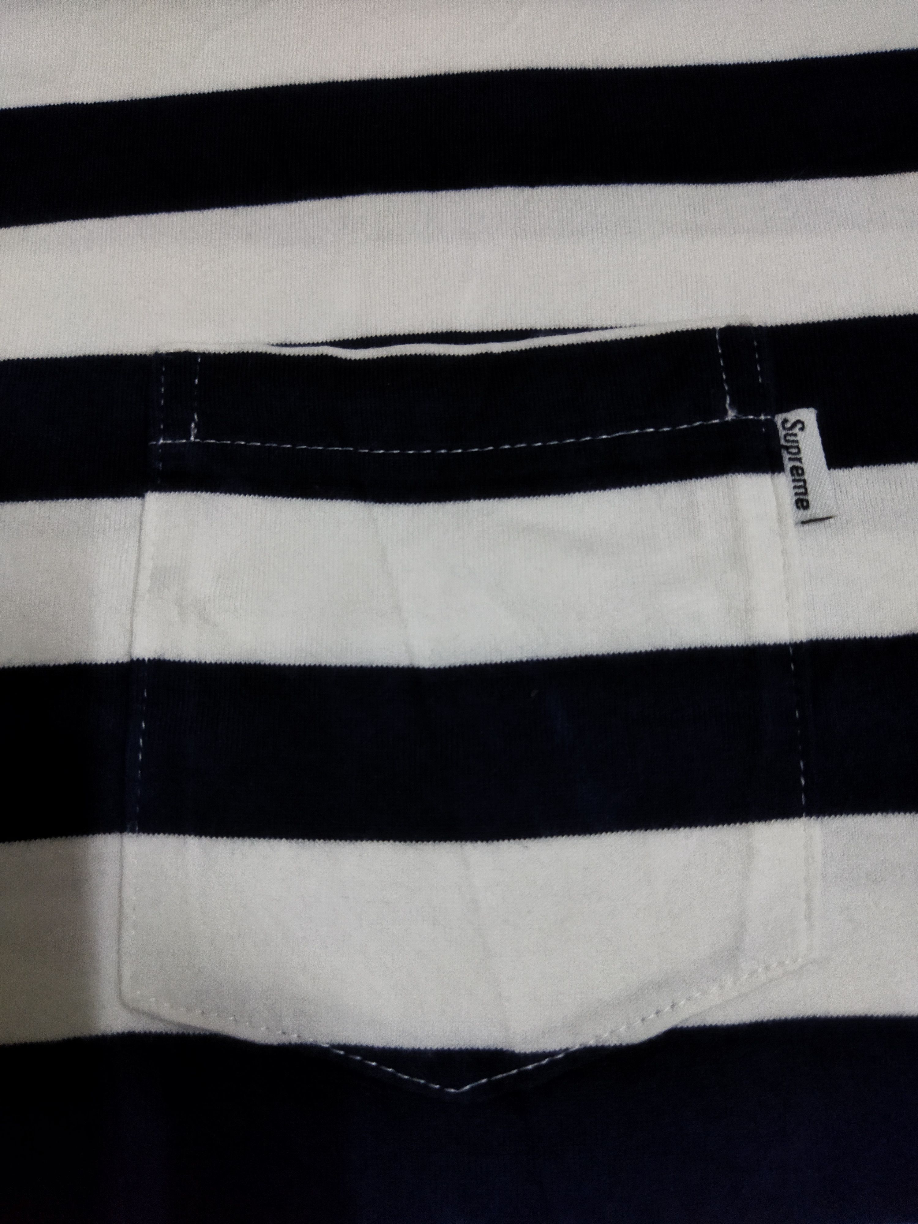 Supreme Supreme Striped Pocket Tee Size US L / EU 52-54 / 3 - 2 Thumbnail