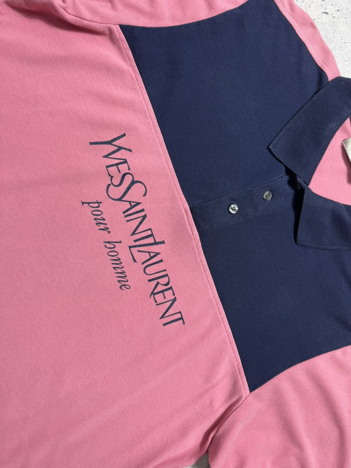 Yves Saint Laurent Yves Saint Laurent YSL Big Logo Vintage Polo Shirt Size XXL Size US XXL / EU 58 / 5 - 5 Thumbnail