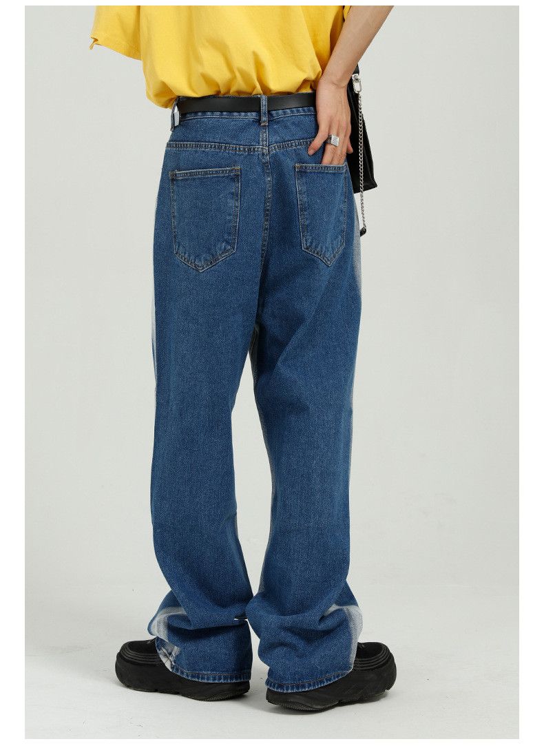 Japanese Brand × Jean Japanese tie-dye contrast personalized washed casual jeans Size US 32 / EU 48 - 3 Thumbnail