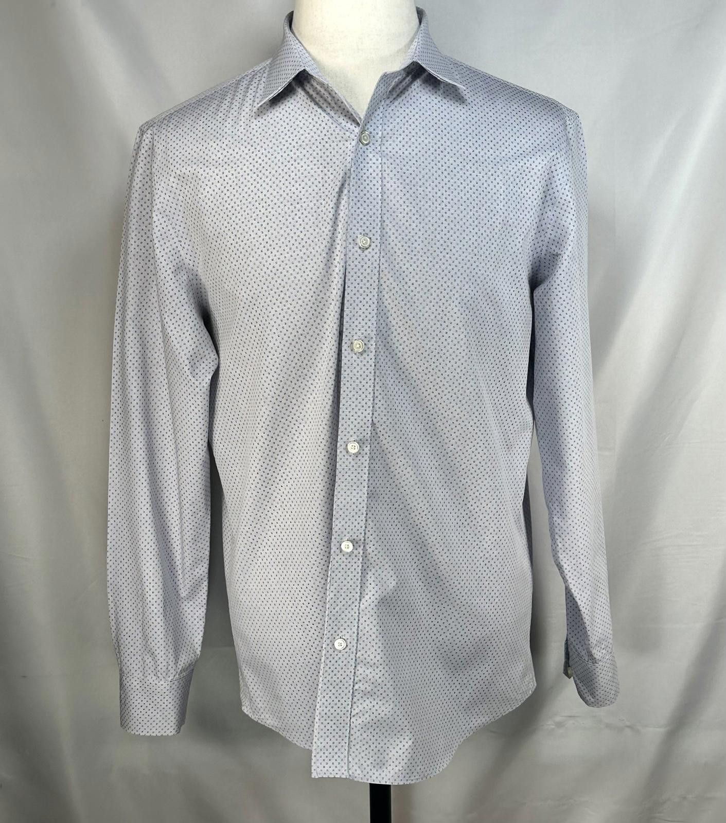 Banana Republic Banana Republic Slim Fit Non-Iron Button Up Shirt Blue Men L Size US L / EU 52-54 / 3 - 1 Thumbnail