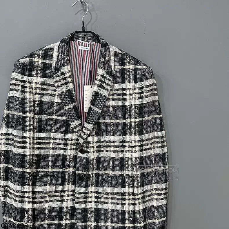 Thom Browne Thom Browne Chanel-style black and white checkered tweed c Size US M / EU 48-50 / 2 - 2 Thumbnail