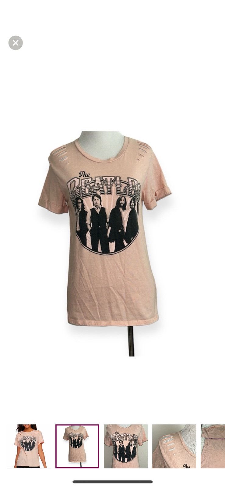Levi's Levis small Beatles distressed tee Size S / US 4 / IT 40 - 1 Thumbnail