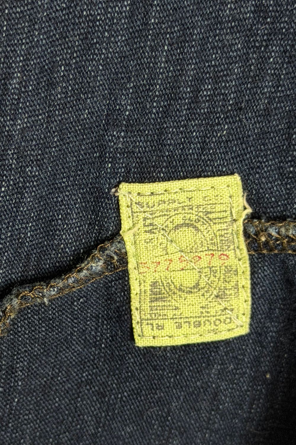 RRL Double RL Indigo Dyed Slub Jersey Polo Shirt image 10