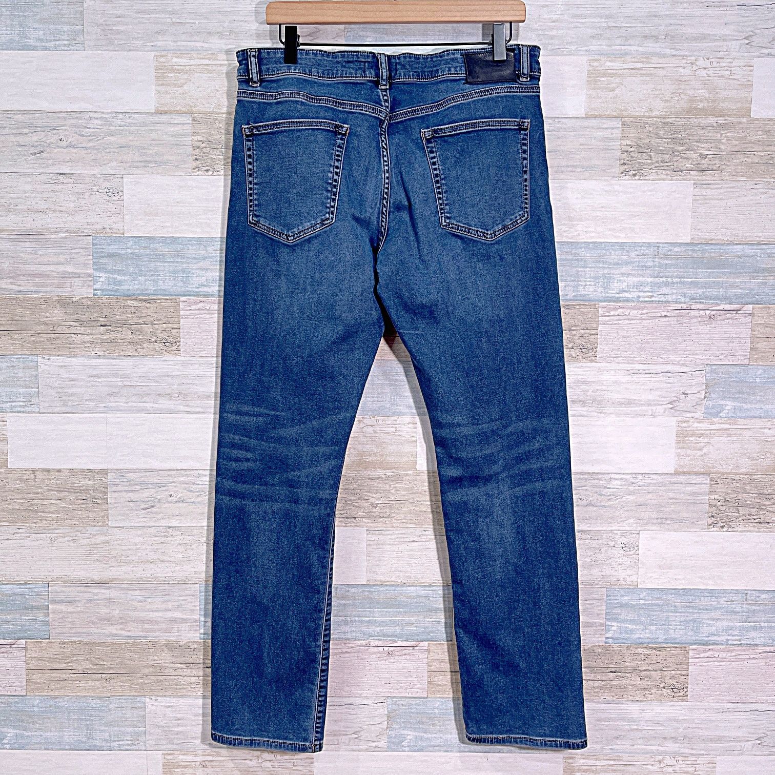 DL1961 DL1961 Russell Slim Straight Jeans Dark Wash Mens 34x32 Size US 34 / EU 50 - 4 Thumbnail