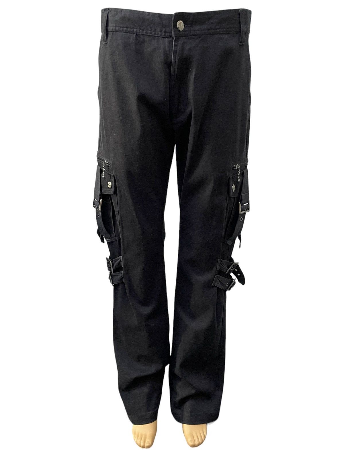 In The Attic × Japanese Brand In The Attic Growth Japan Cargo Bondage Goth Pants Size US 32 / EU 48 - 3 Thumbnail
