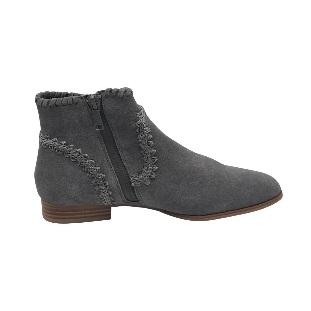 Jack Rogers Jack Rogers Gemma Suede Ankle Booties, Gray, Size 5.5, M Size US 5.5 / IT 35.5 - 12 Thumbnail