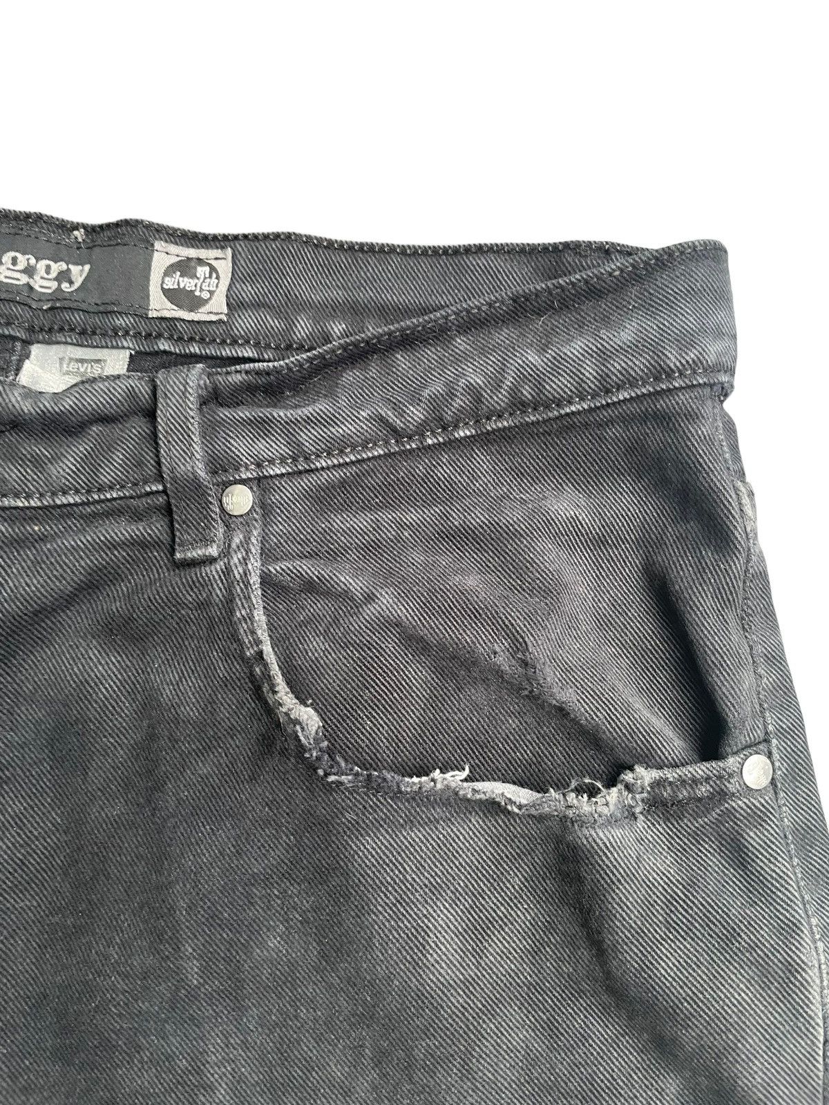 Levi's Vintage 90’s Levis Silvertab Distresed Denim Size US 36 / EU 52 - 9 Thumbnail