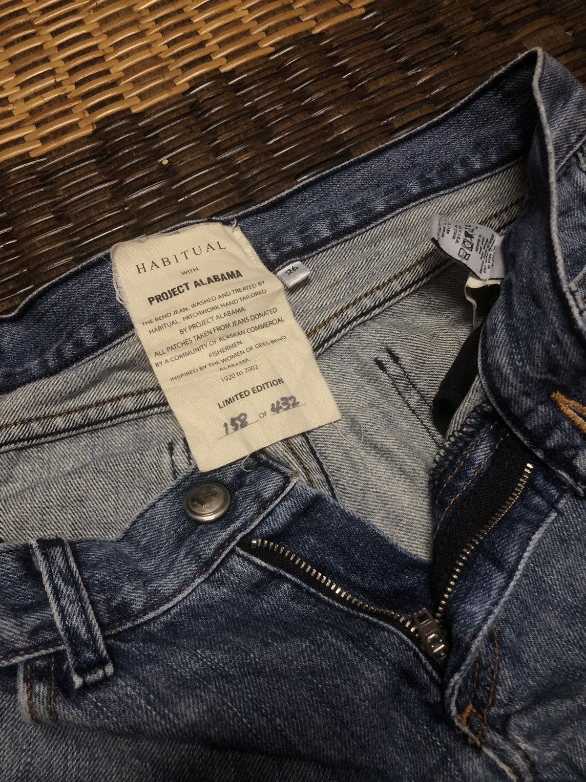Designer × Vintage VINTAGE HABITUAL WITH PROJECT ALABAMA PATCHWORK JEANS Size 29" - 10 Thumbnail