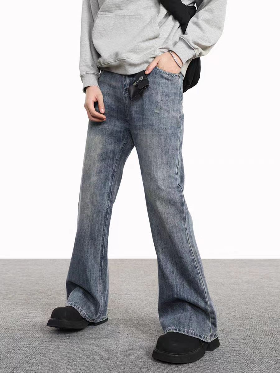 Japanese Brand × Jean Washed micro flare vintage casual jeans Size US 32 / EU 48 - 4 Thumbnail
