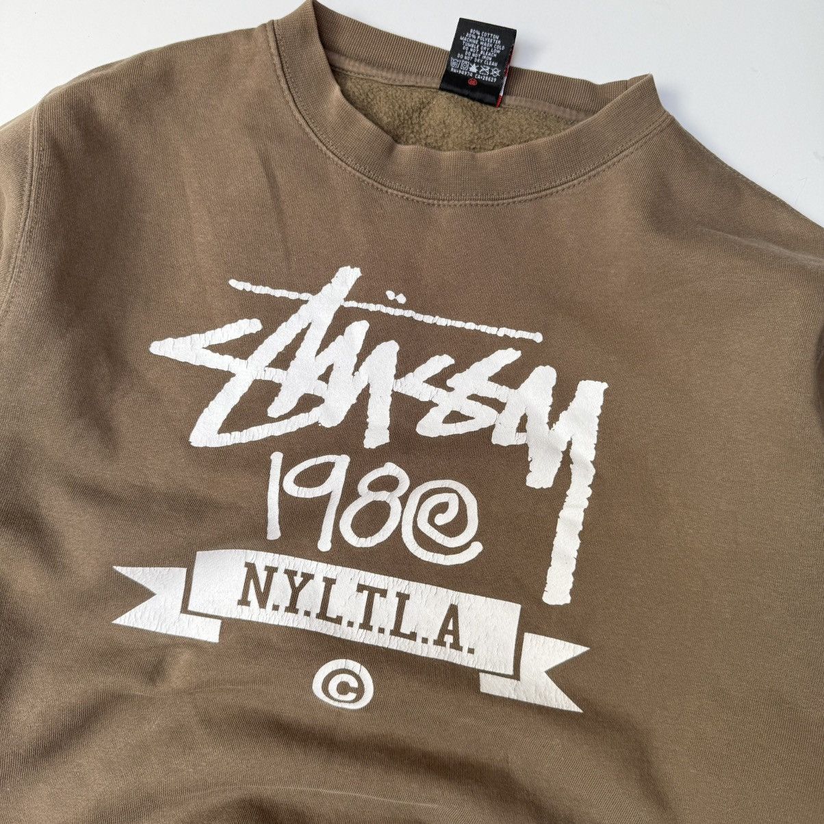 Stussy Vintage stussy NYTLA y2k brown sweatshirt crewneck Size US L / EU 52-54 / 3 - 8 Thumbnail