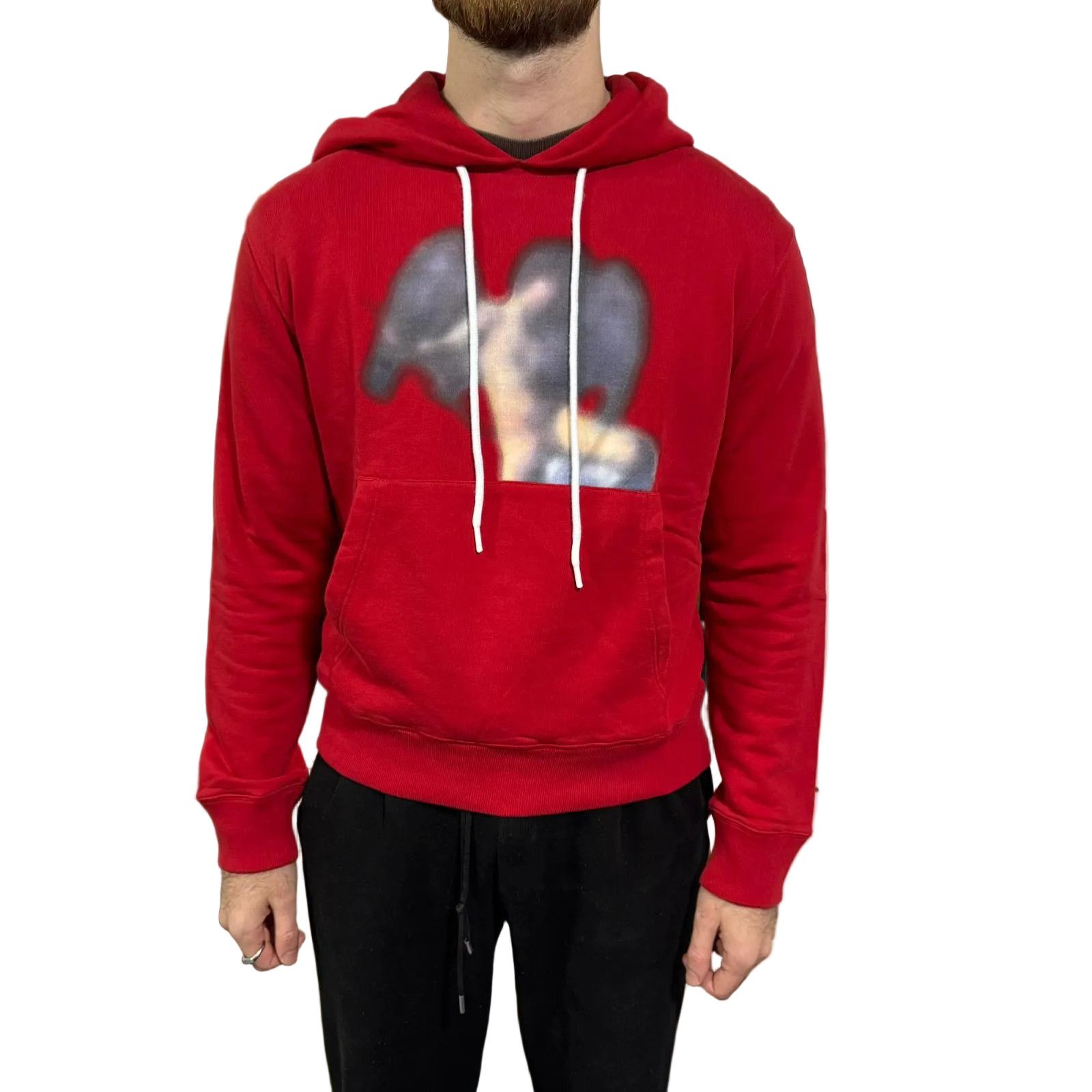 Off-White Red Blurred Caravaggio Arrows Hoodie Size US M / EU 48-50 / 2 - 2 Thumbnail