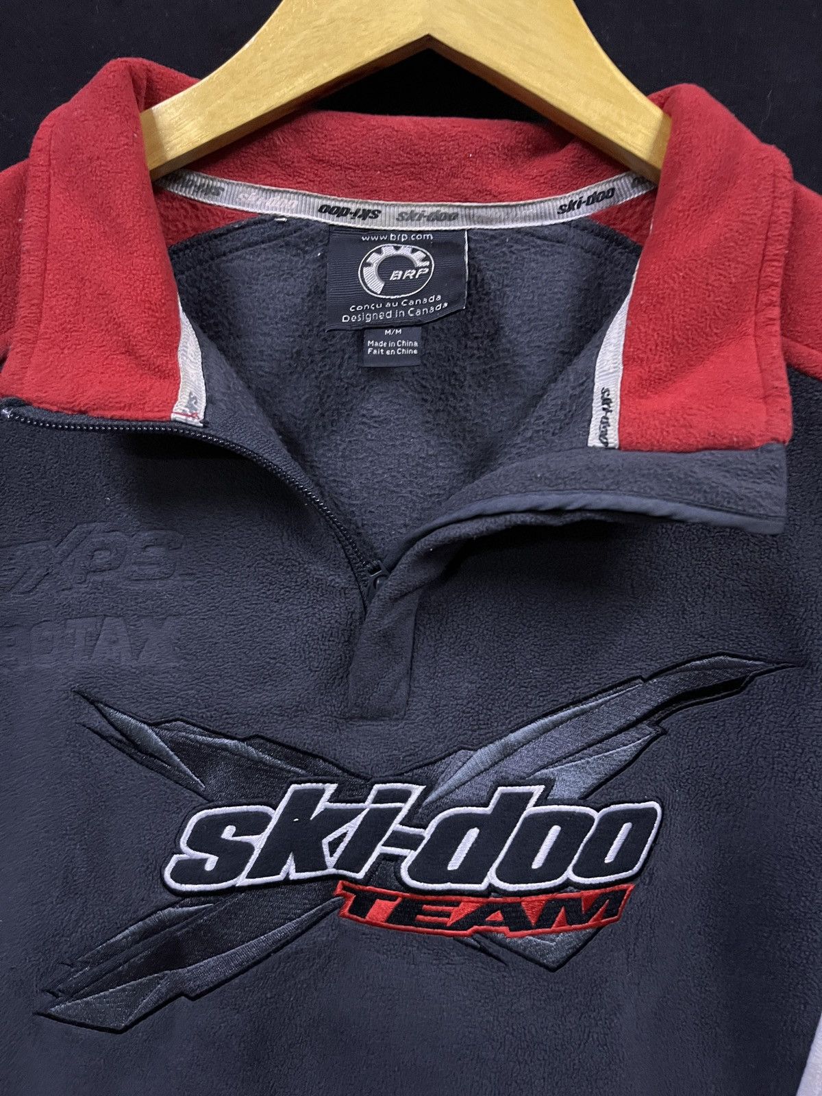 Other VINTAGE BRP SKI-DOO SPELLOUT LIGHT FLEECE JACKET Size US L / EU 52-54 / 3 - 3 Thumbnail