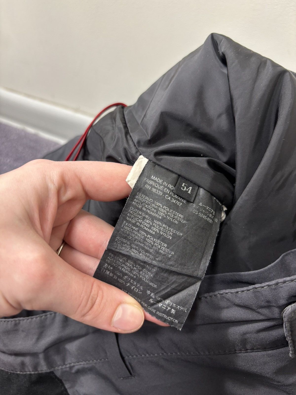 Prada Prada Gore-Tex Vintage Men’s Grey/Black Outdoor Ski Pants Size US 38 / EU 54 - 15 Thumbnail