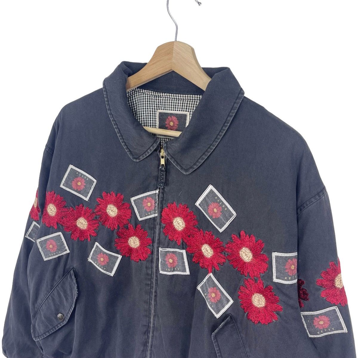 Japanese Brand Art Patchwork Cotton Bomber Jacket Size US M / EU 48-50 / 2 - 3 Thumbnail