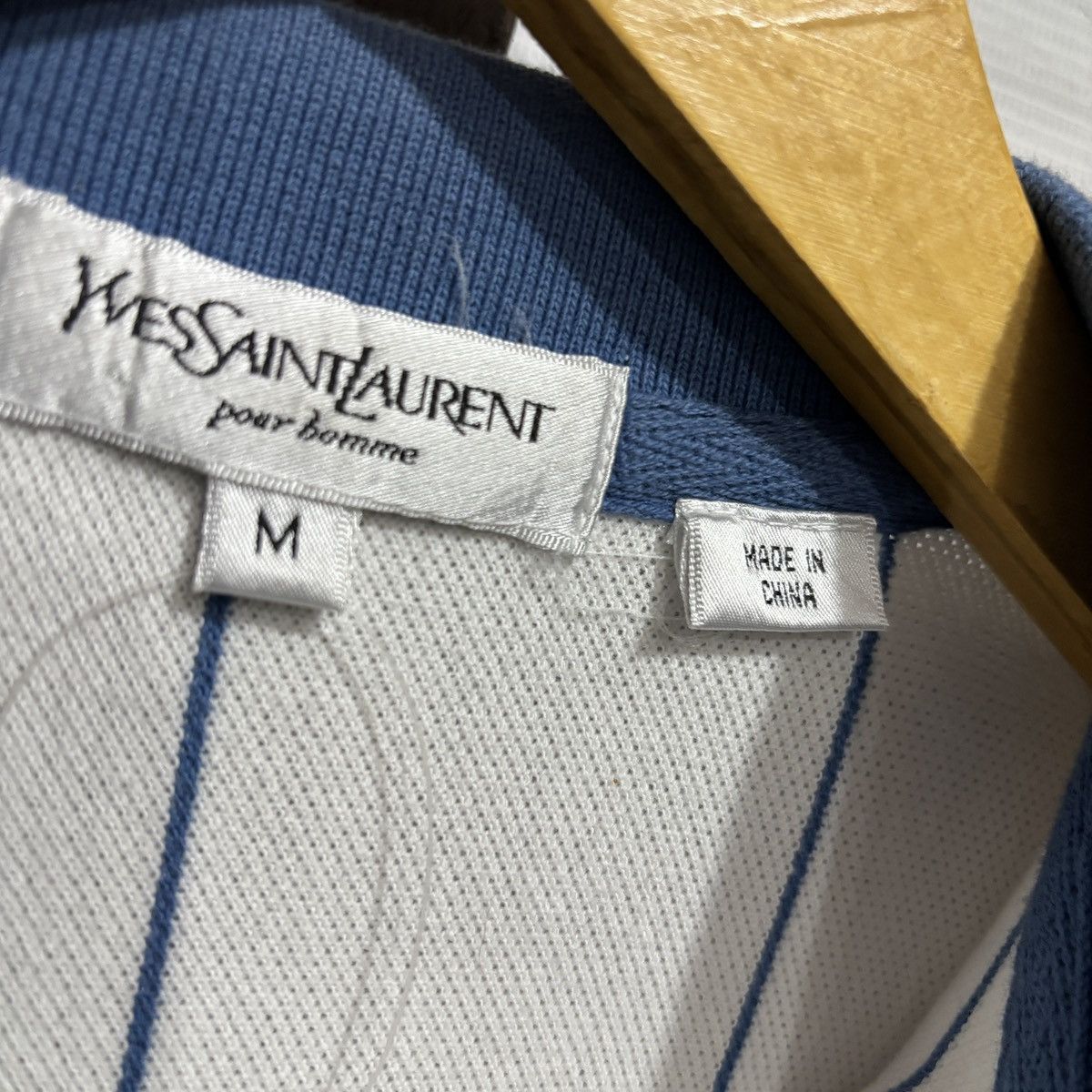Yves Saint Laurent Vintage YSL Striped Polo Shirt Size US M / EU 48-50 / 2 - 7 Thumbnail