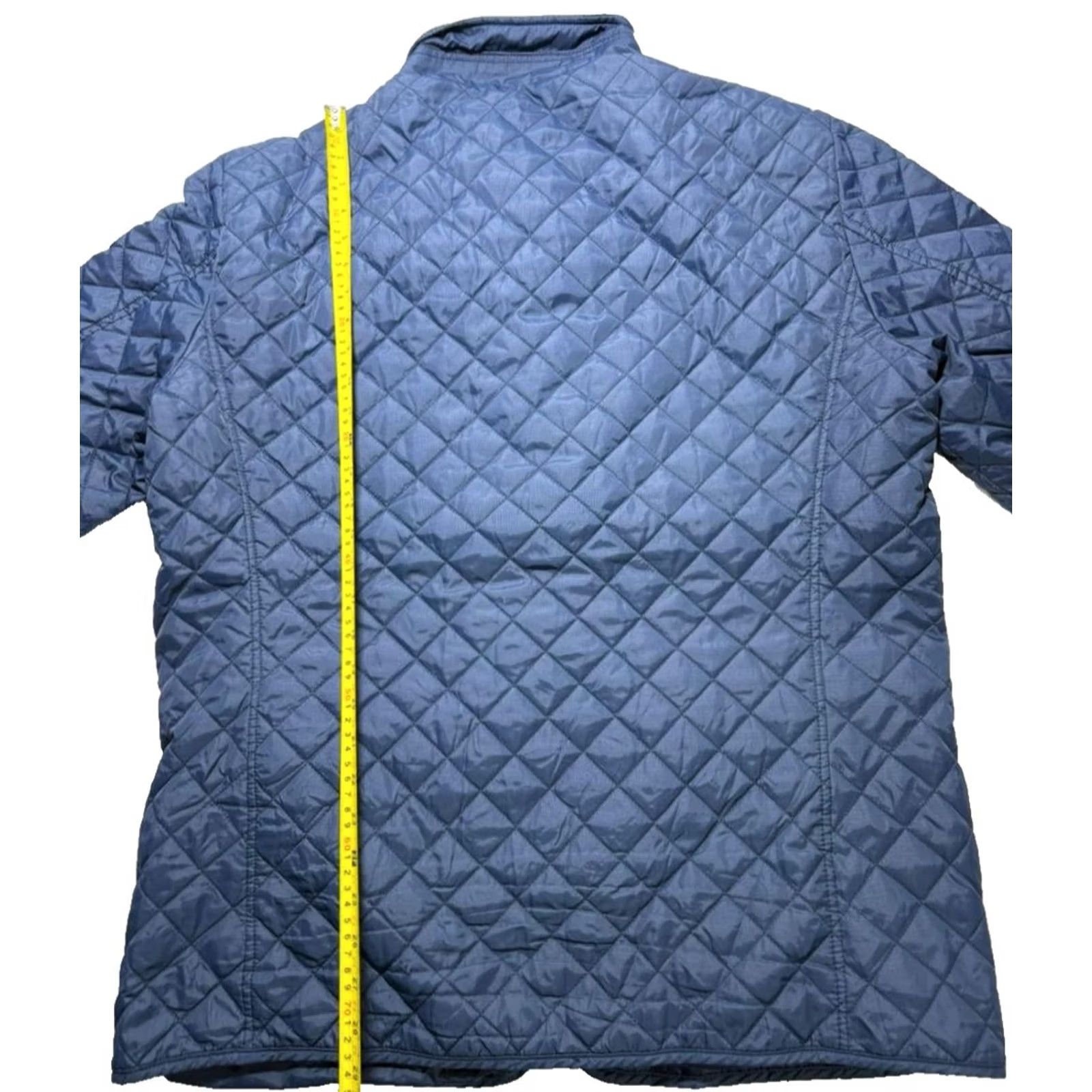 Vintage SEA BARRIER Jacket Men Blue L Quilted Puffer with Pockets Size US L / EU 52-54 / 3 - 3 Thumbnail