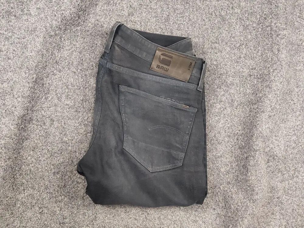 G-Star G Star Raw Vintage 3301 Gray Waxed Jeans if six was nine Size US 33 - 1 Thumbnail