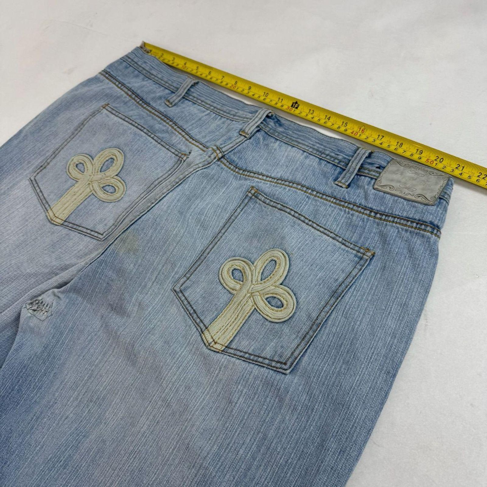 JNCO × Sean John × Vintage Vintage y2k grunge embroidered faded stonewash baggy jeans Size US 42 / EU 58 - 5 Thumbnail