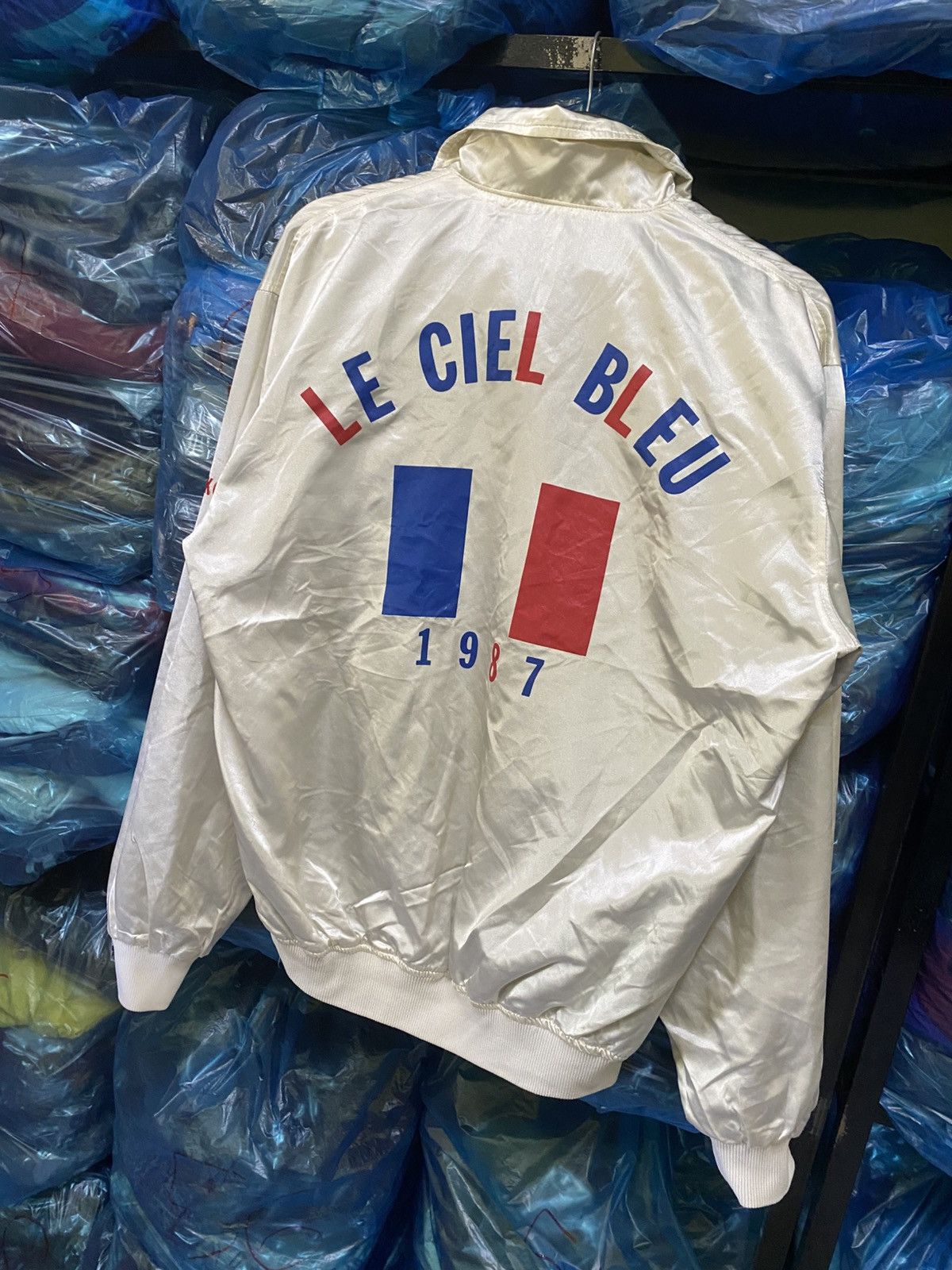 Vintage VINTAGE LA CIEL BLUE SATIN JACKET MADE IN JAPAN Size US L / EU 52-54 / 3 - 2 Thumbnail